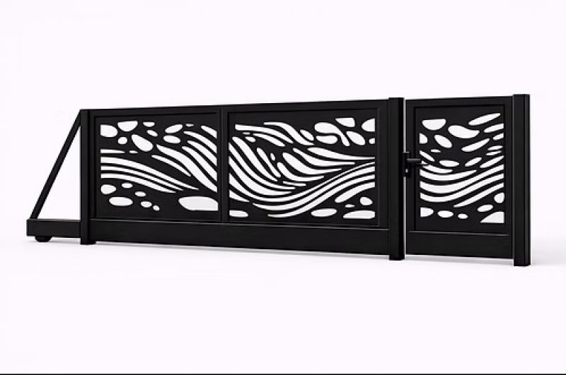 ЗАБОРНЫЕ ВОРОТА АЛЮМИНИЕВЫЕ 