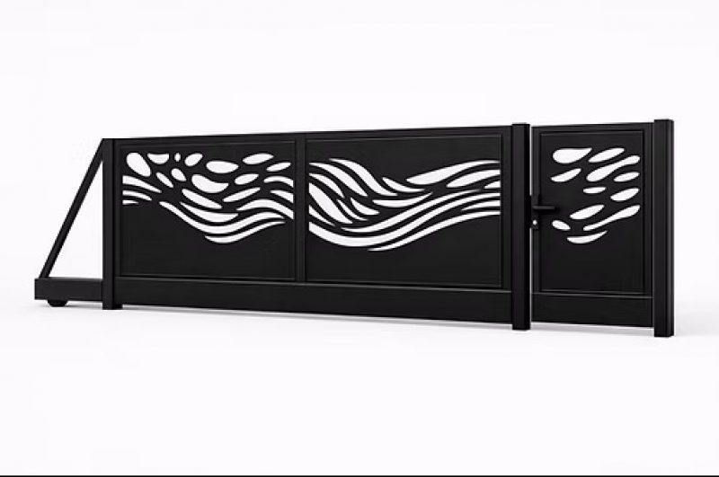 ЗАБОРНЫЕ ВОРОТА АЛЮМИНИЕВЫЕ 