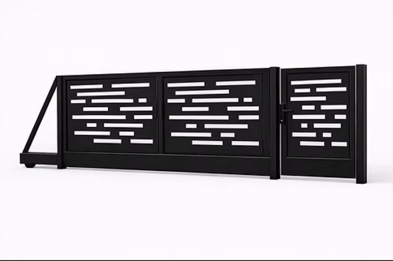 ЗАБОРНЫЕ ВОРОТА АЛЮМИНИЕВЫЕ 